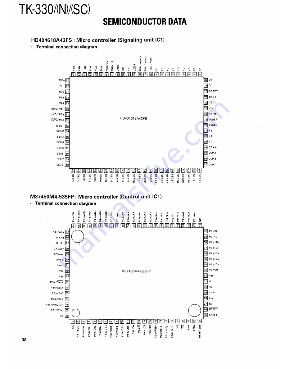 Kenwood TK330 Service Manual Download Page 37