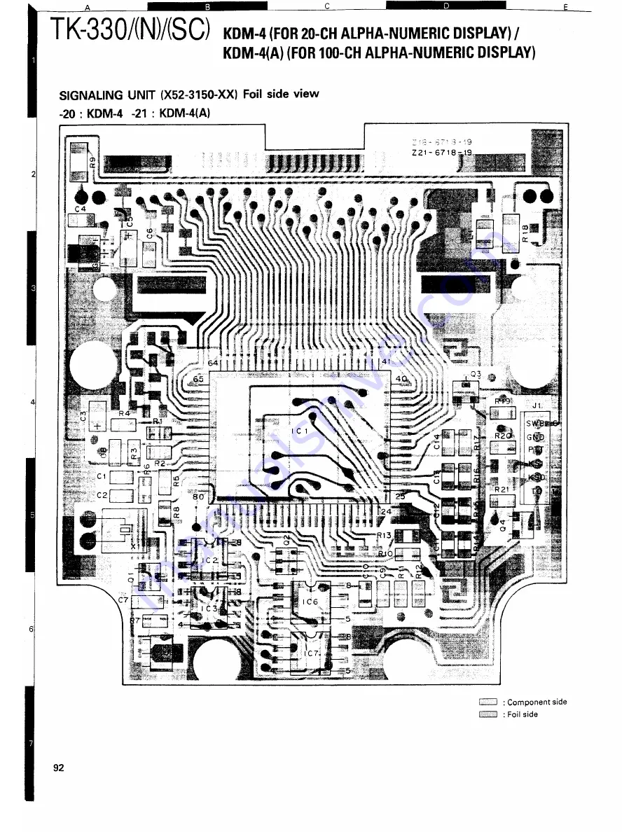 Kenwood TK330 Скачать руководство пользователя страница 92