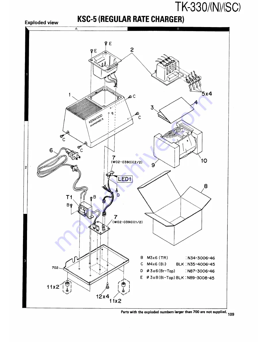 Kenwood TK330 Service Manual Download Page 108