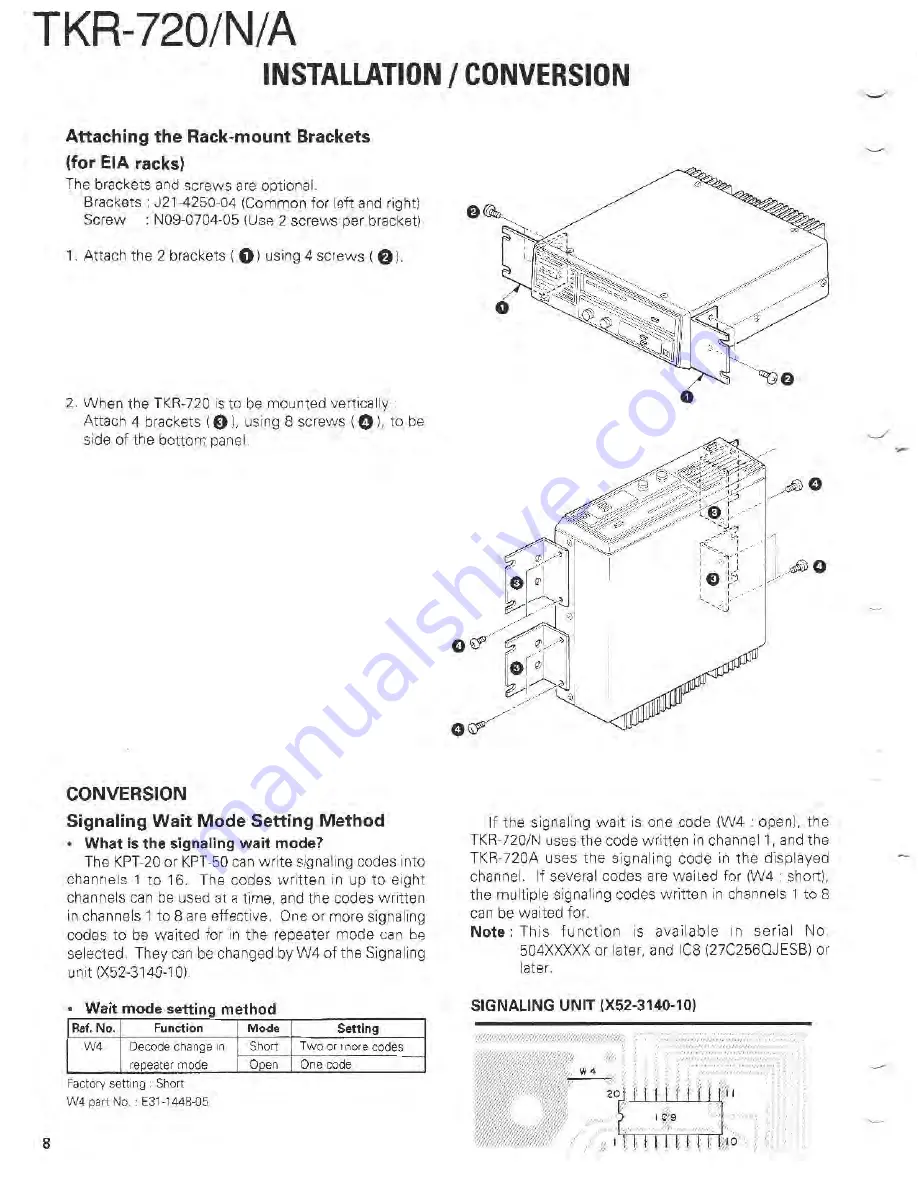 Kenwood TKR-720(N) Скачать руководство пользователя страница 11