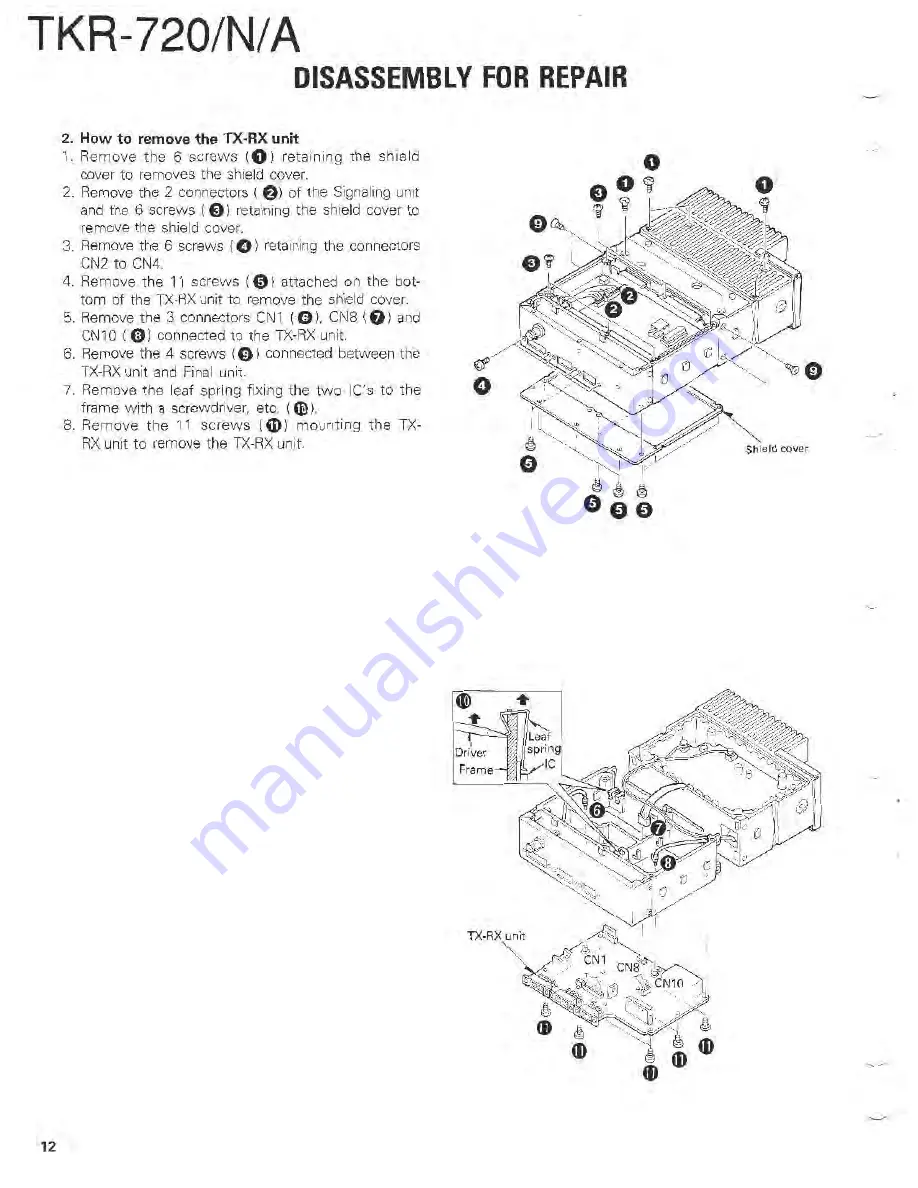 Kenwood TKR-720(N) Скачать руководство пользователя страница 15