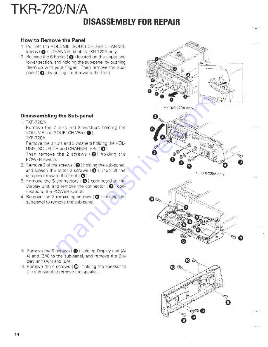 Kenwood TKR-720(N) Скачать руководство пользователя страница 17