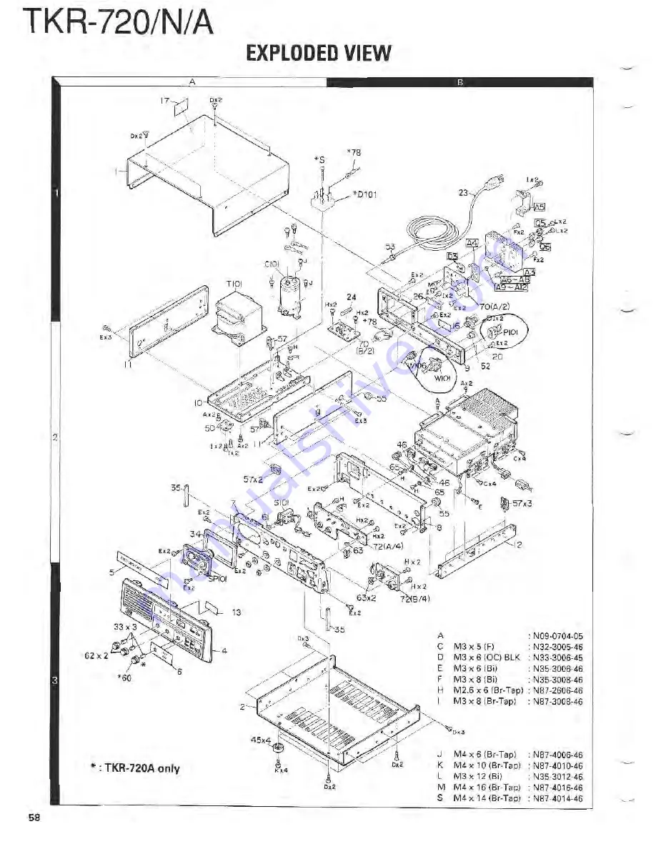 Kenwood TKR-720(N) Скачать руководство пользователя страница 62