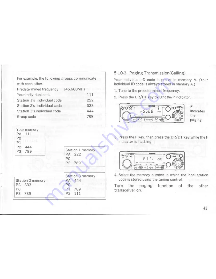 Kenwood TM-241A Скачать руководство пользователя страница 43