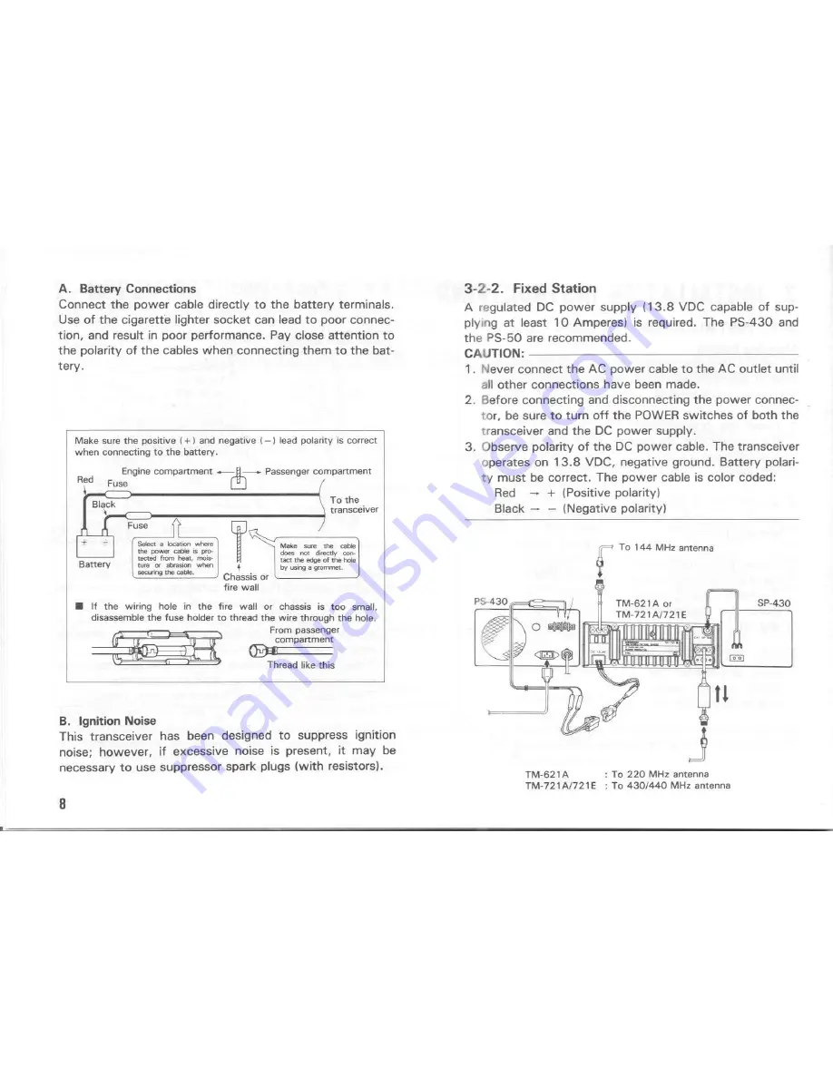 Kenwood TM-621A Instruction Manual Download Page 8