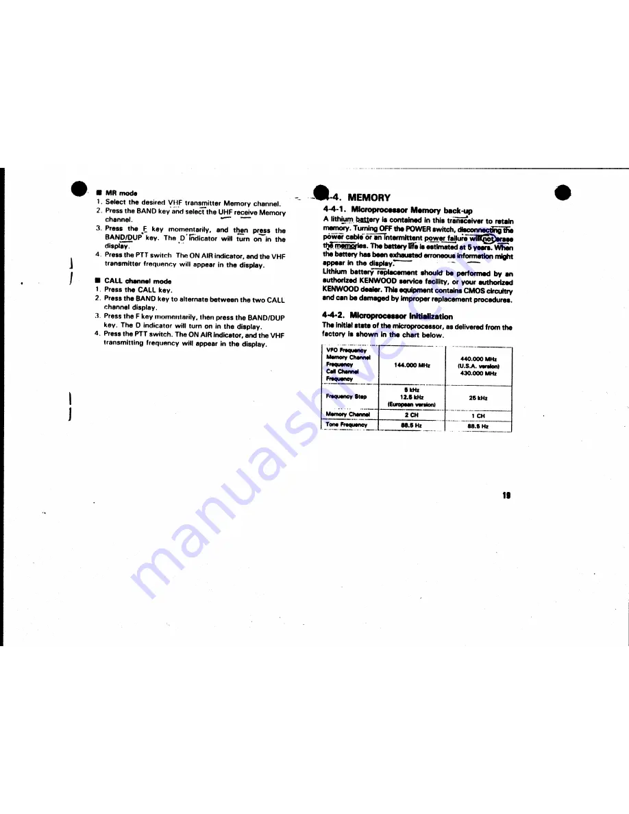 Kenwood TM-701A Instruction Manual Download Page 19