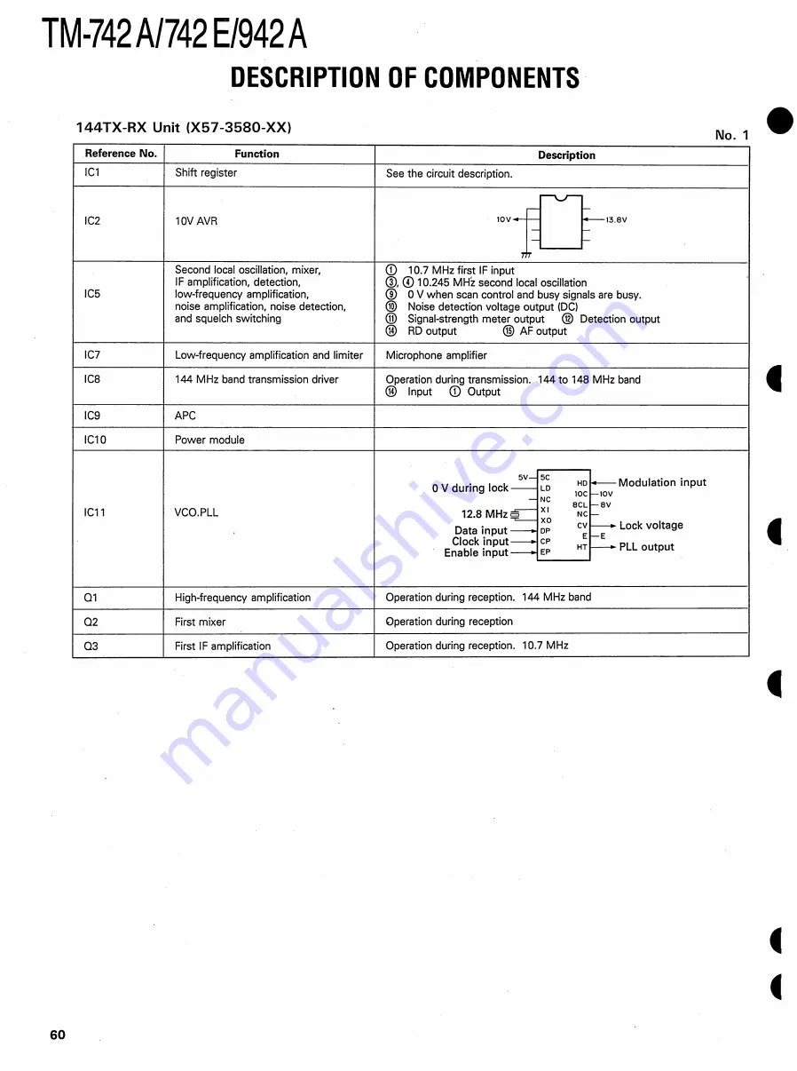 Kenwood TM-742 Service Manual Download Page 61