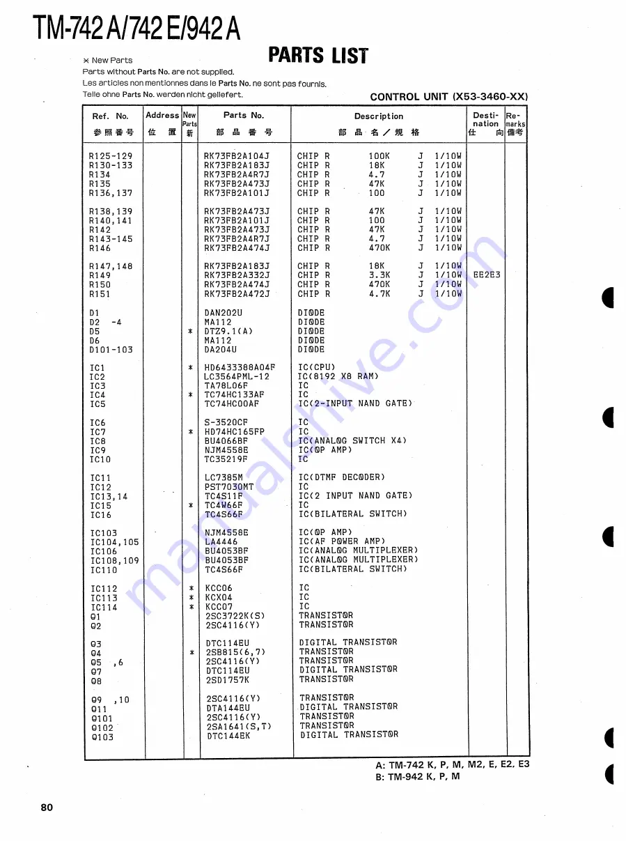 Kenwood TM-742 Service Manual Download Page 81