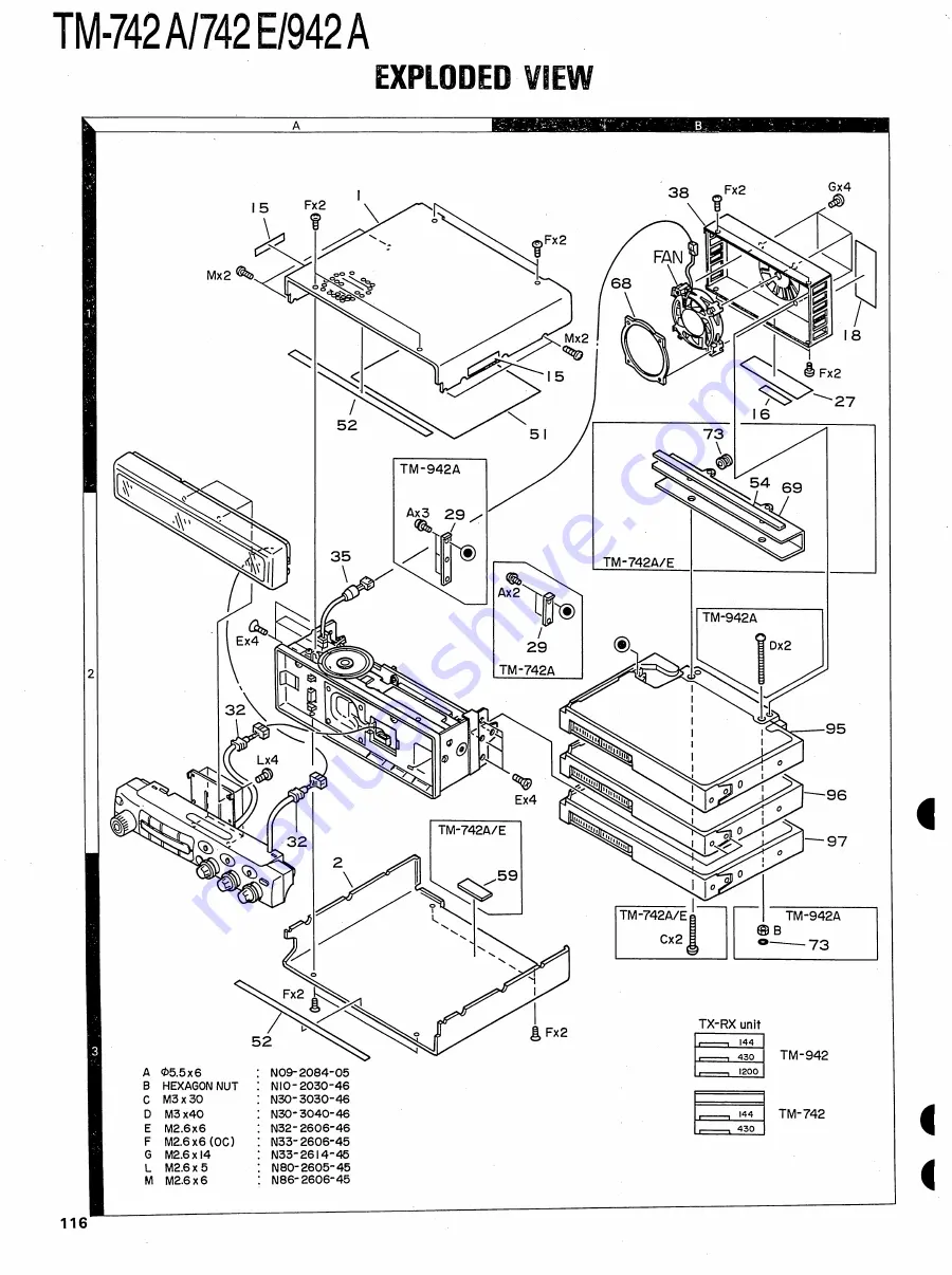 Kenwood TM-742 Service Manual Download Page 117