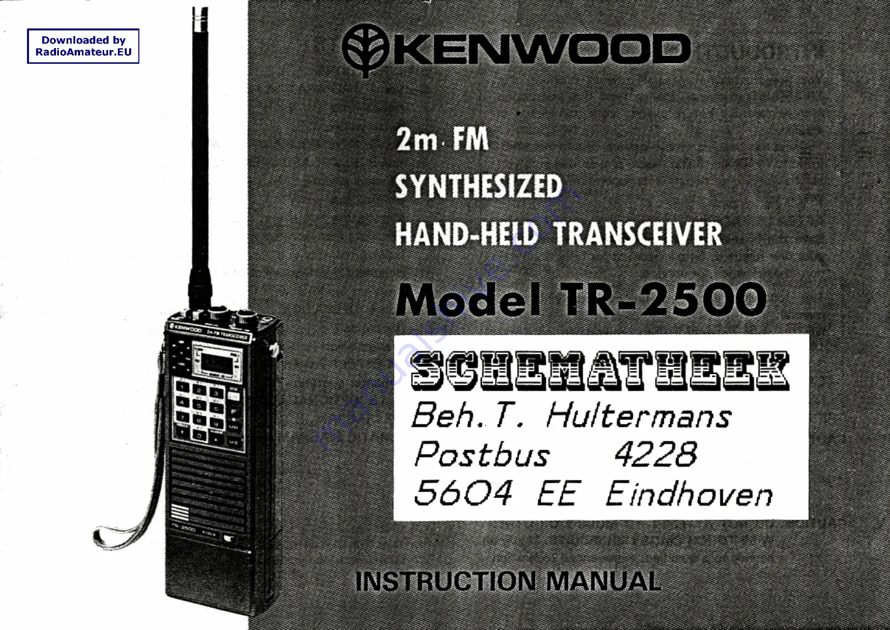 Kenwood TR-2500 Instruction Manual Download Page 1