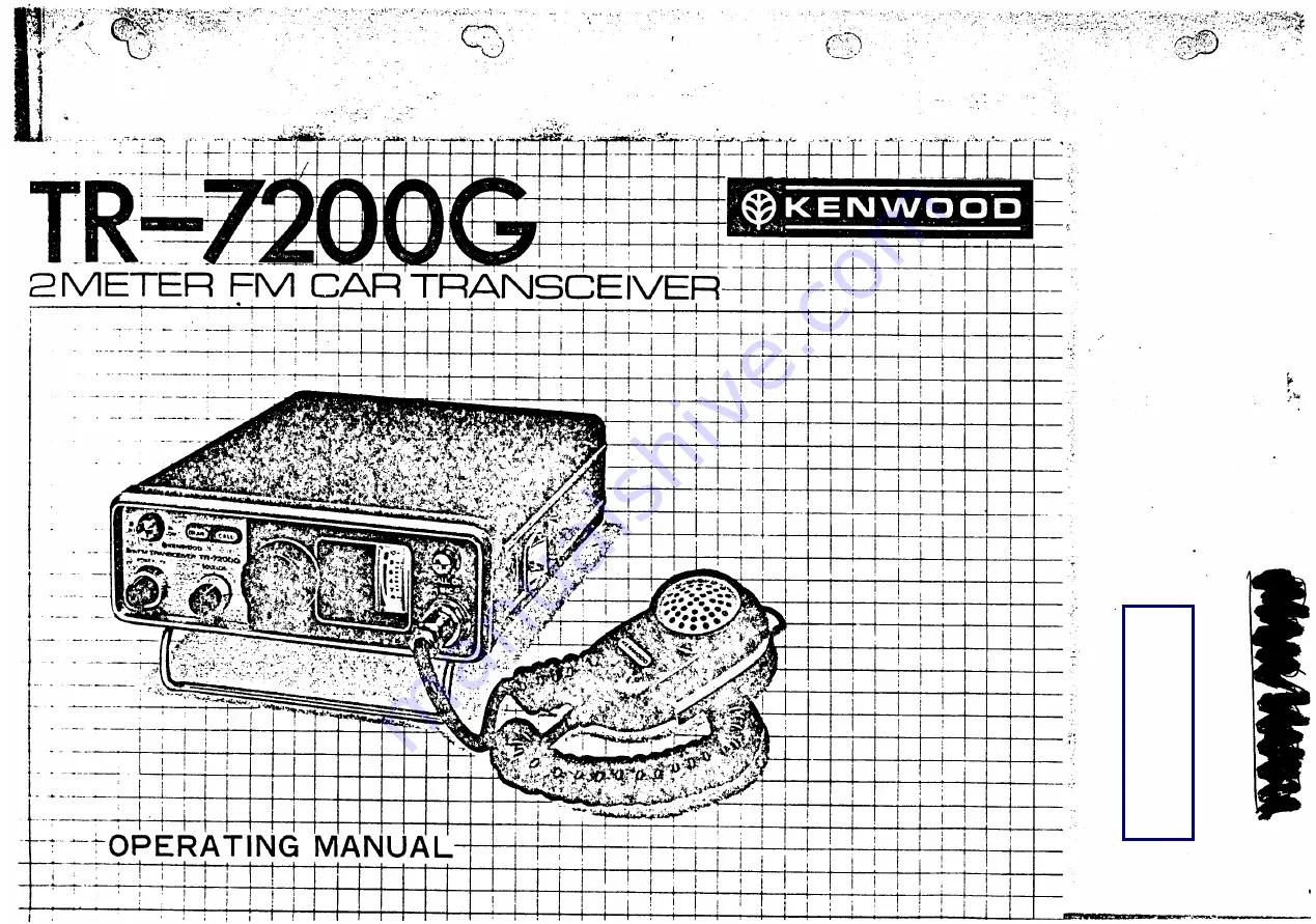 Kenwood TR-7200G Operating Manual Download Page 1