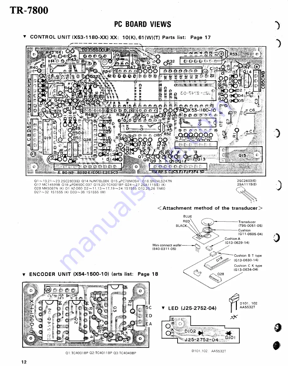 Kenwood TR 7800 Скачать руководство пользователя страница 13