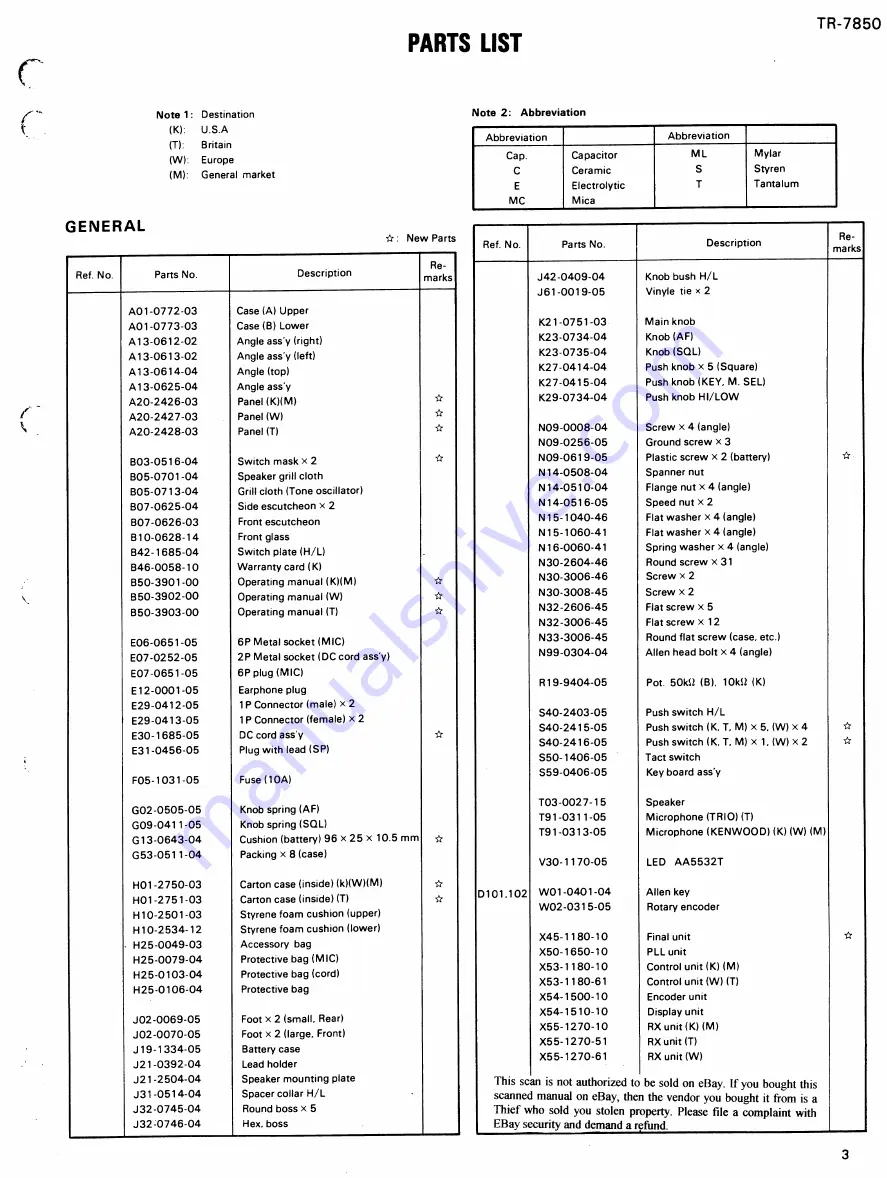 Kenwood TR 7800 Service Manual Download Page 40