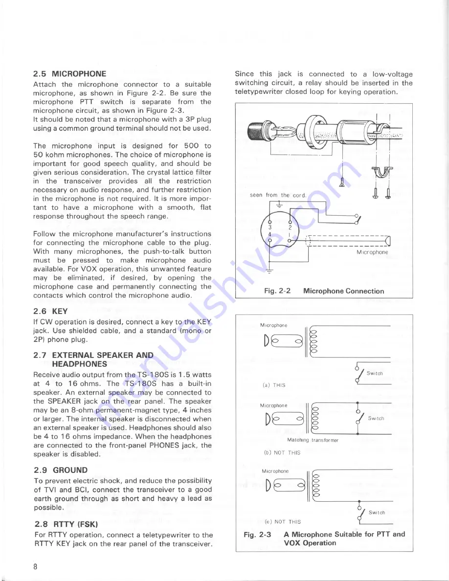 Kenwood TS-180S Instruction Manual Download Page 8