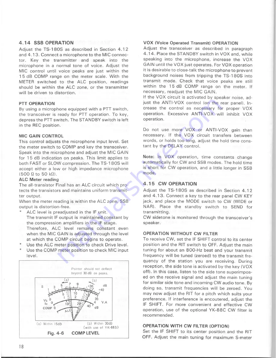 Kenwood TS-180S Instruction Manual Download Page 18