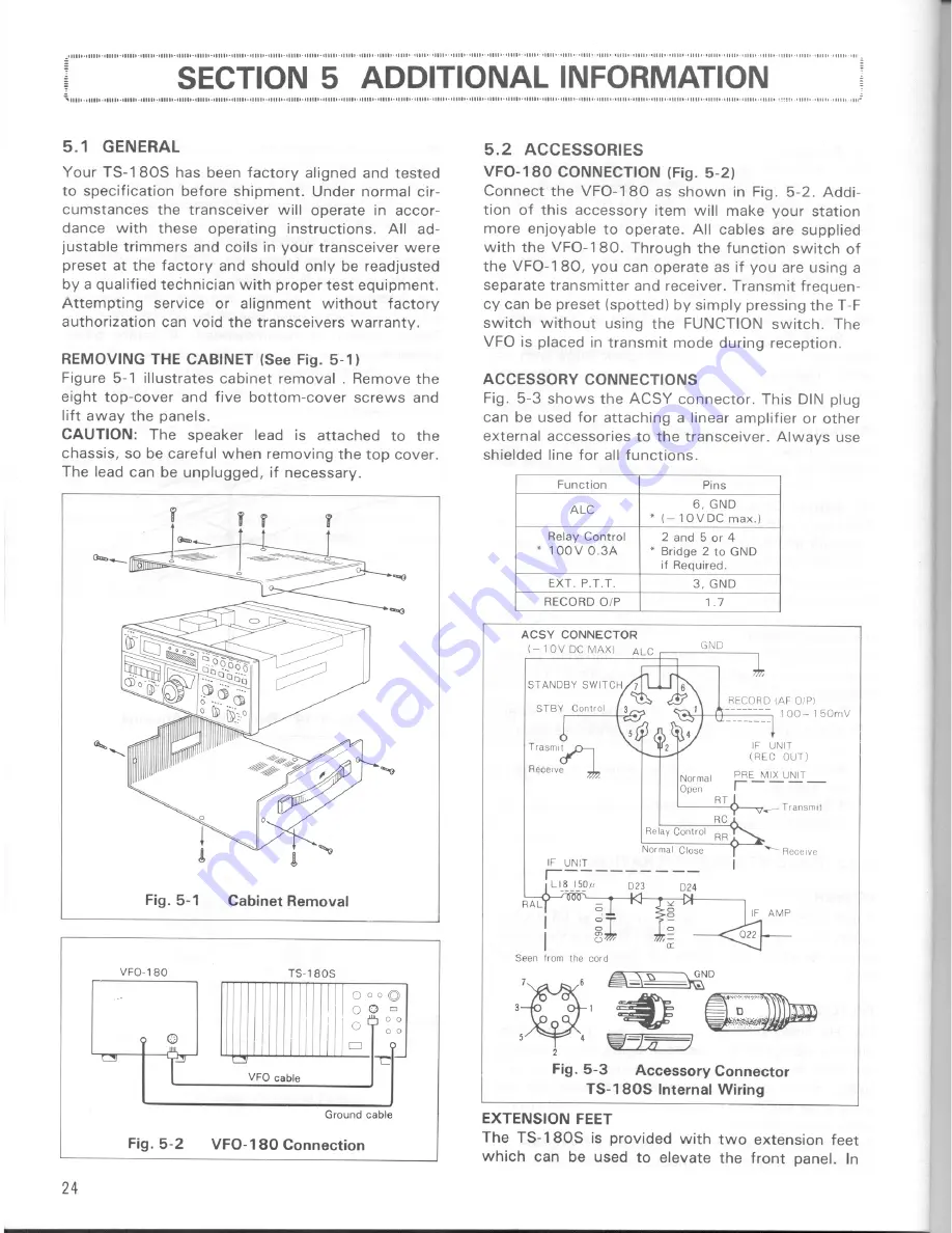 Kenwood TS-180S Instruction Manual Download Page 24