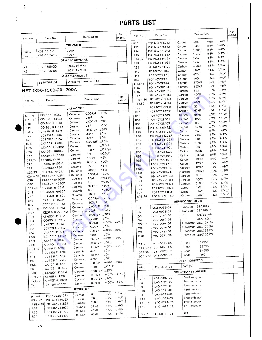 Kenwood TS-700G Service Manual Download Page 26