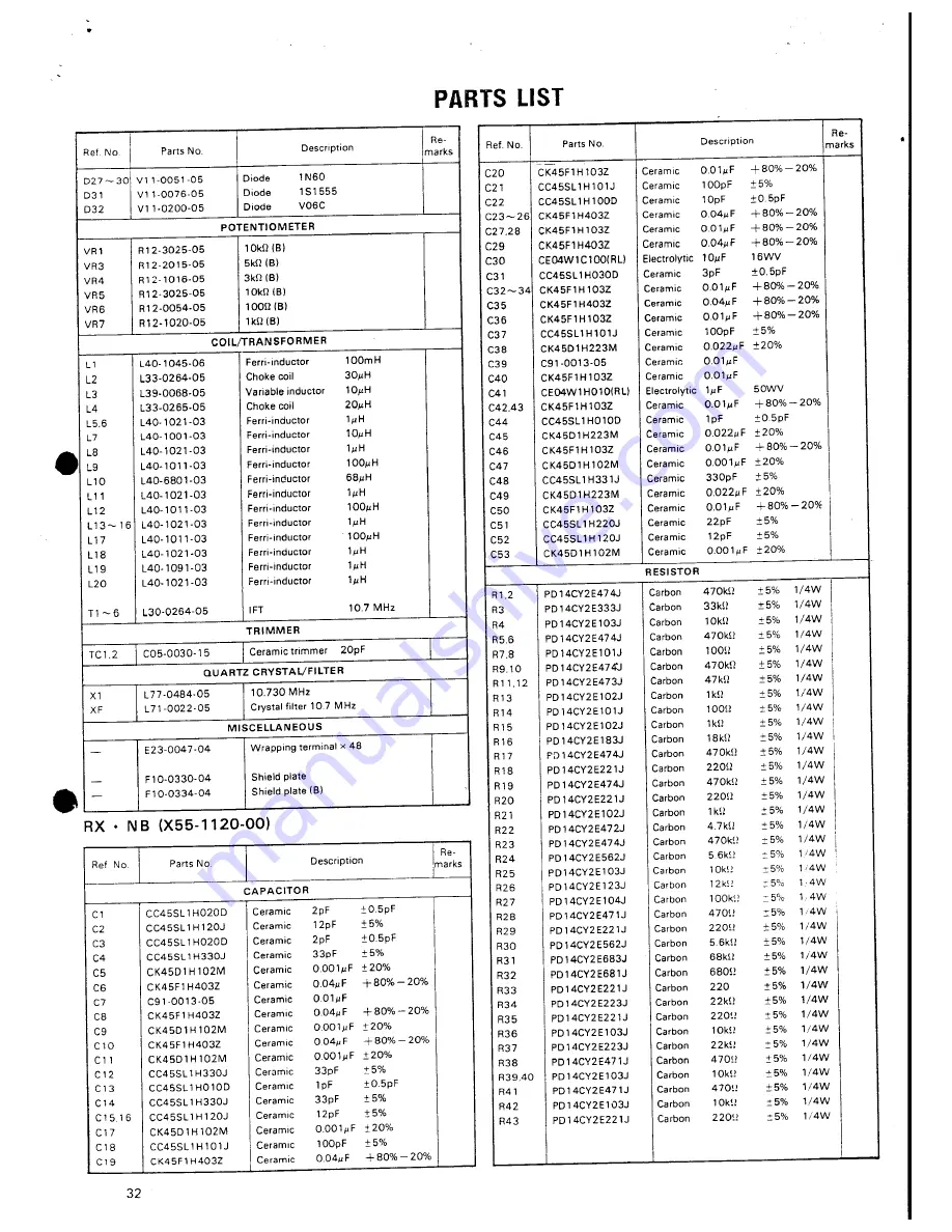 Kenwood TS-700G Service Manual Download Page 30