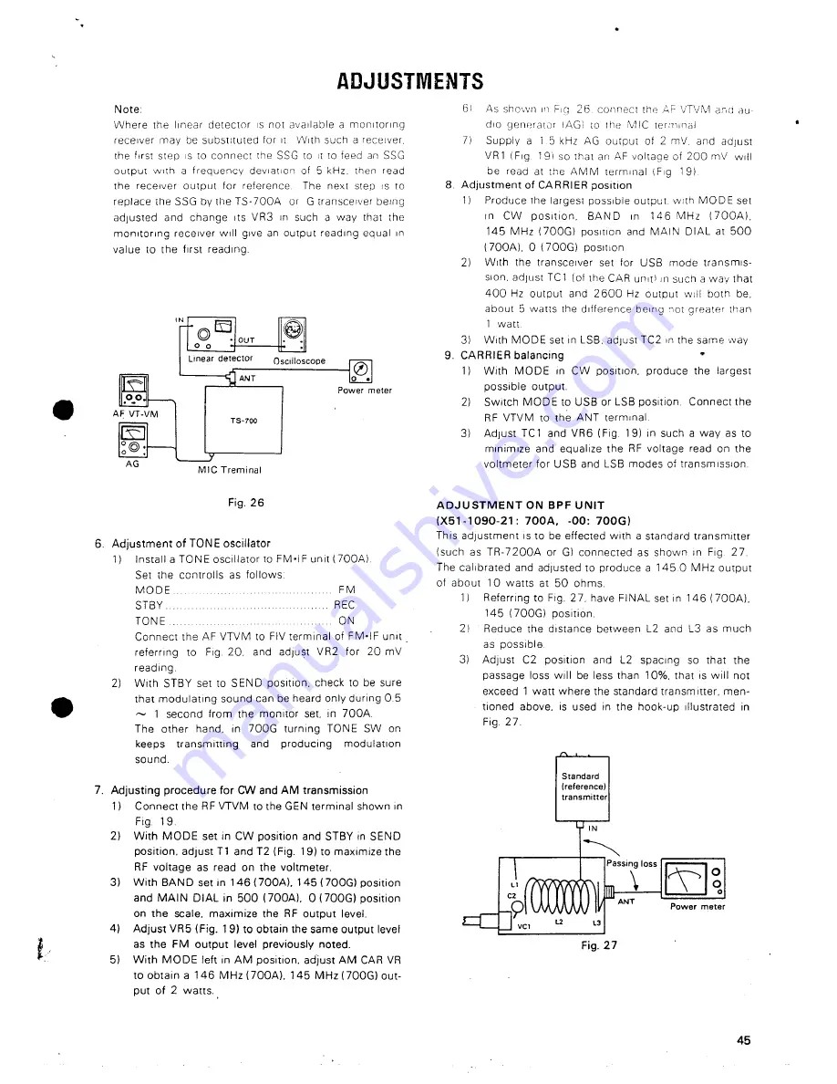 Kenwood TS-700G Скачать руководство пользователя страница 49