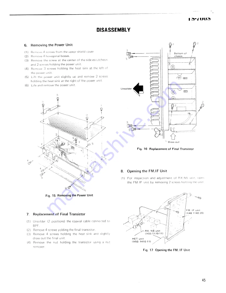 Kenwood TS-700S Service Manual Download Page 44