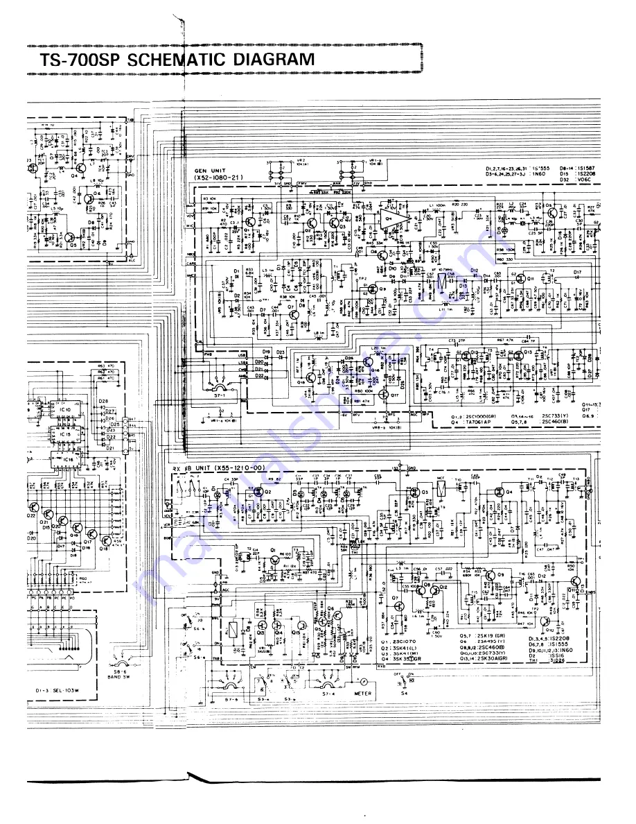 Kenwood TS-700S Service Manual Download Page 71