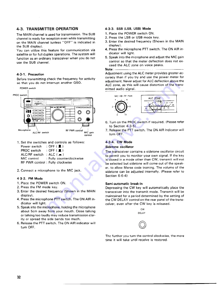 Kenwood TS-790A Instruction Manual Download Page 32