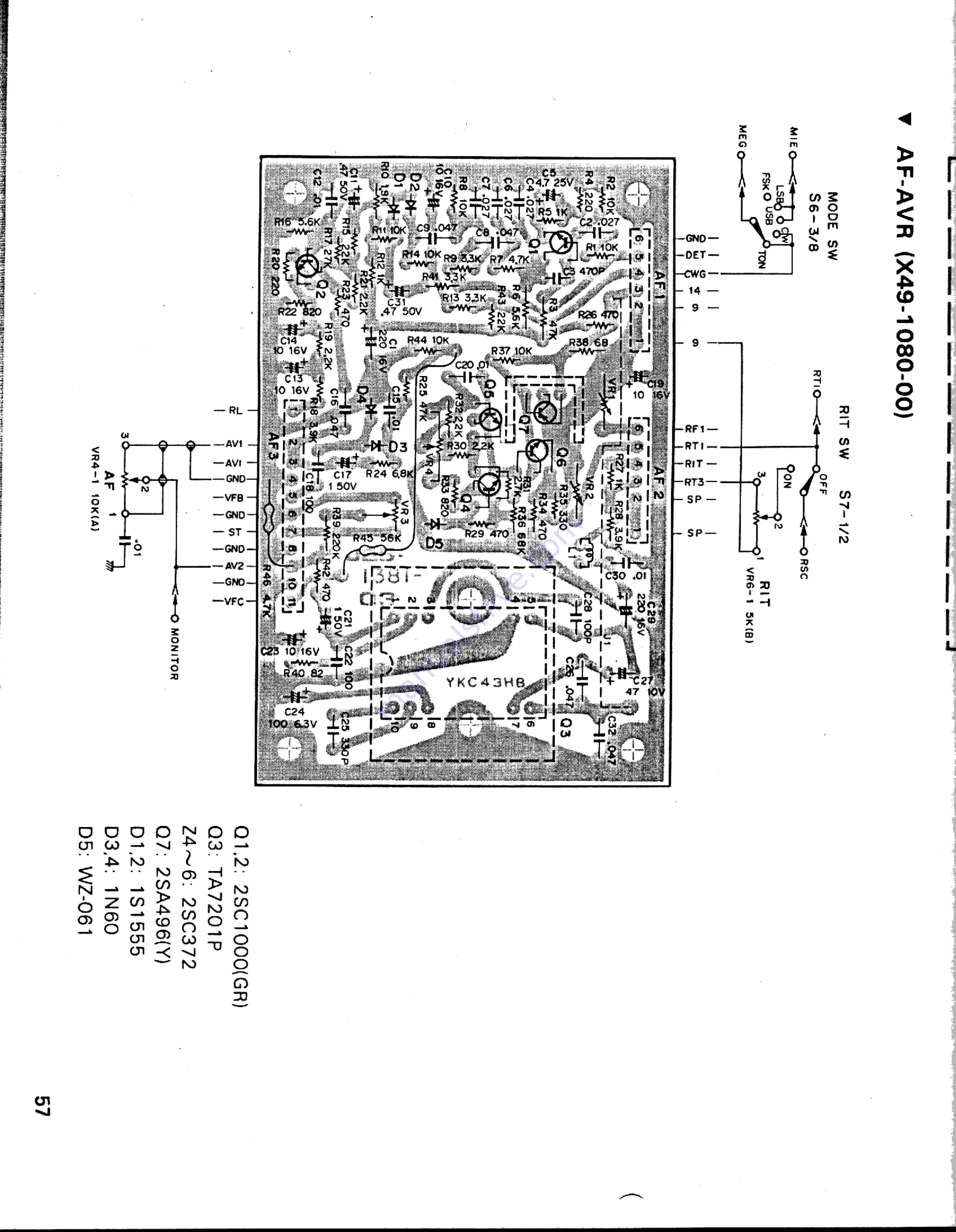 Kenwood TS-820 Скачать руководство пользователя страница 64