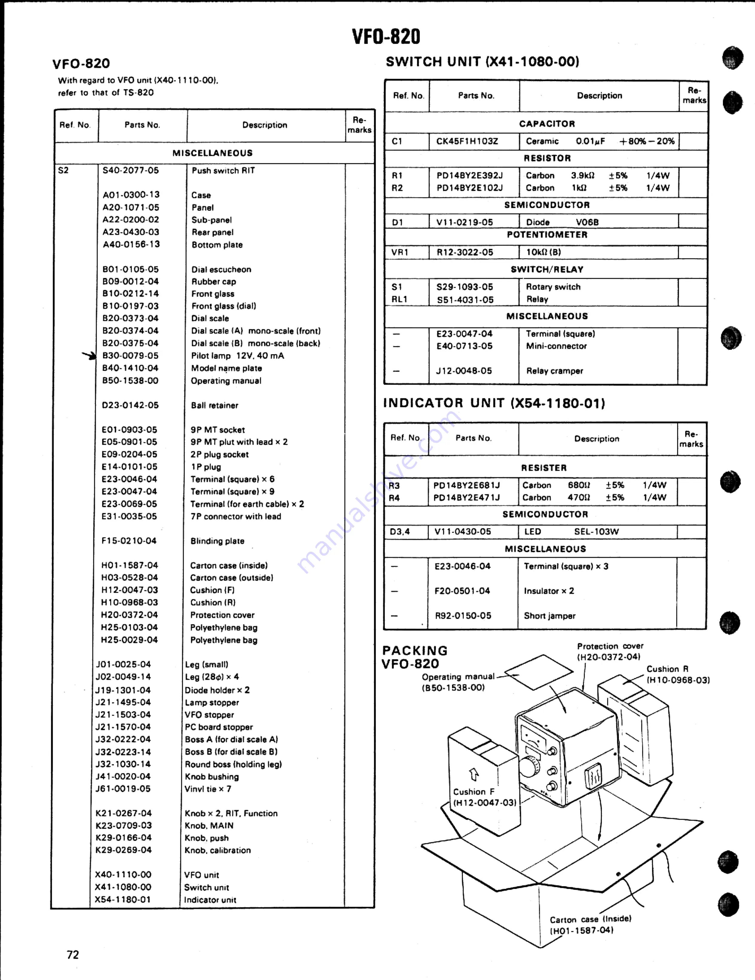 Kenwood TS-820 Скачать руководство пользователя страница 93