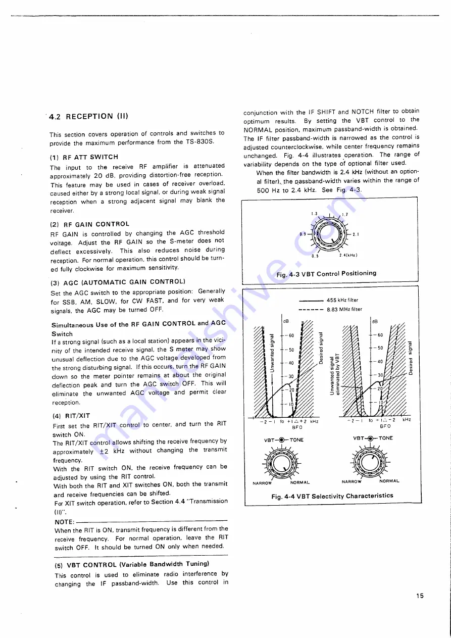 Kenwood TS-830M Instruction Manual Download Page 15