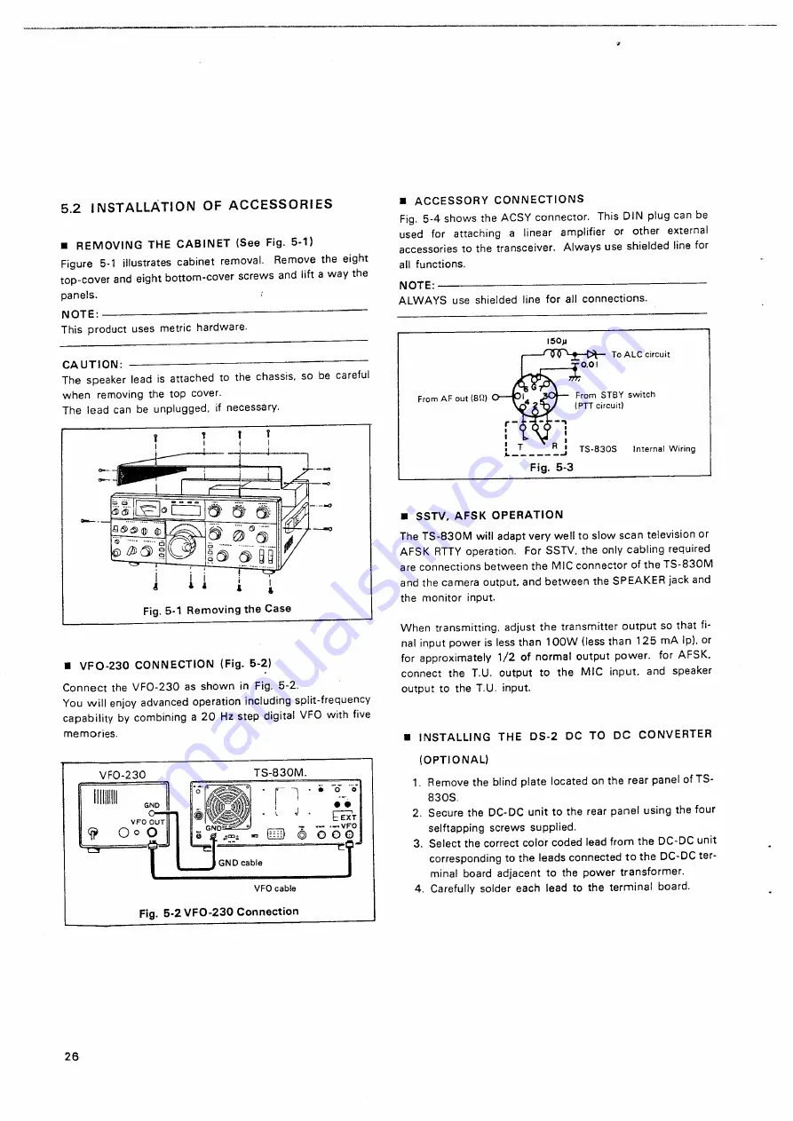 Kenwood TS-830M Instruction Manual Download Page 26