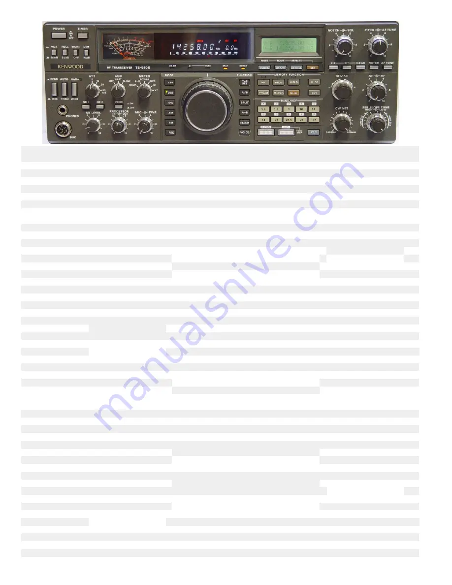 Kenwood TS-940S Скачать руководство пользователя страница 1