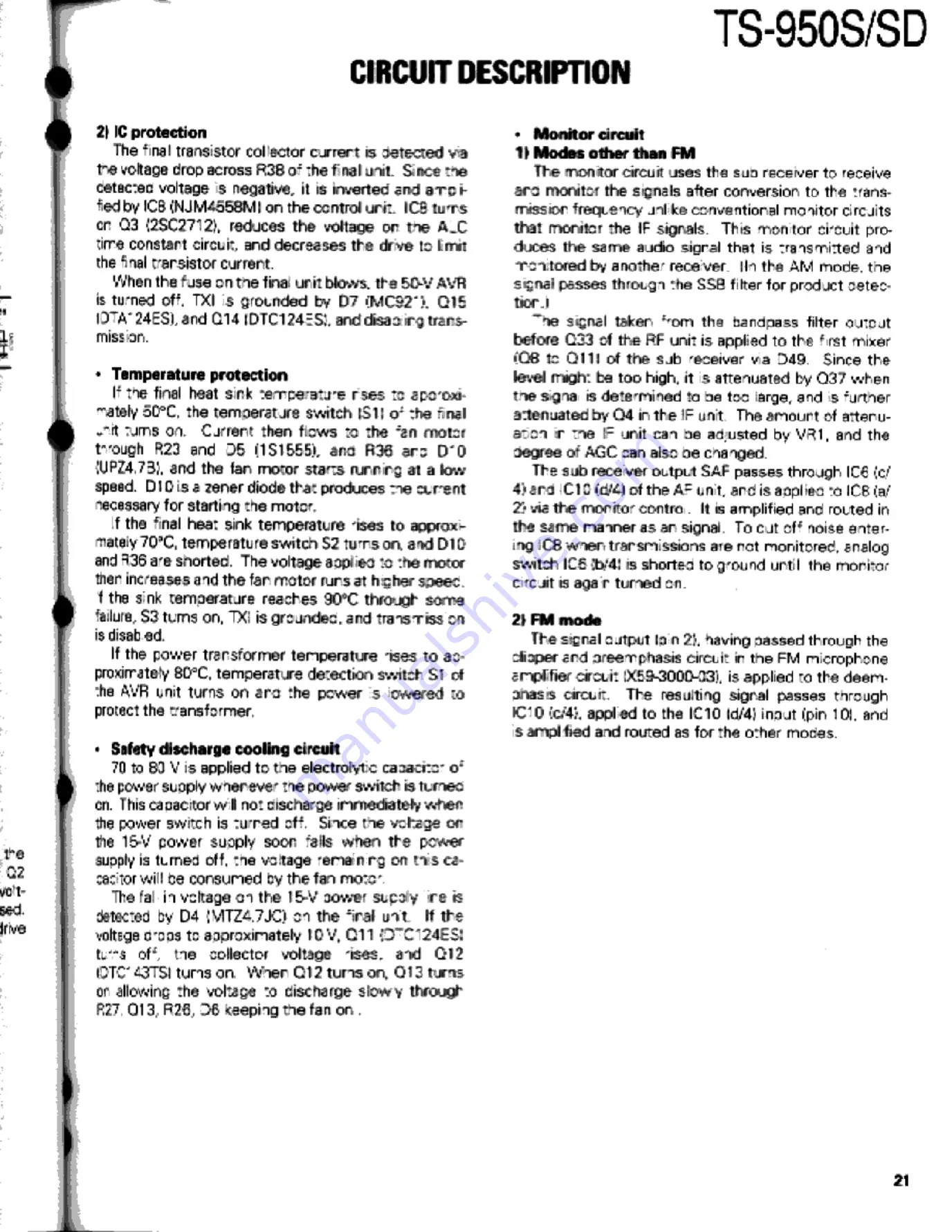 Kenwood TS-950S Digital Service Manual Download Page 21