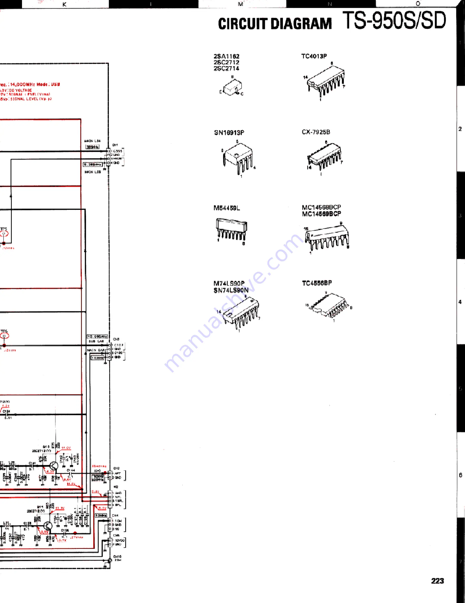 Kenwood TS-950S Digital Service Manual Download Page 223