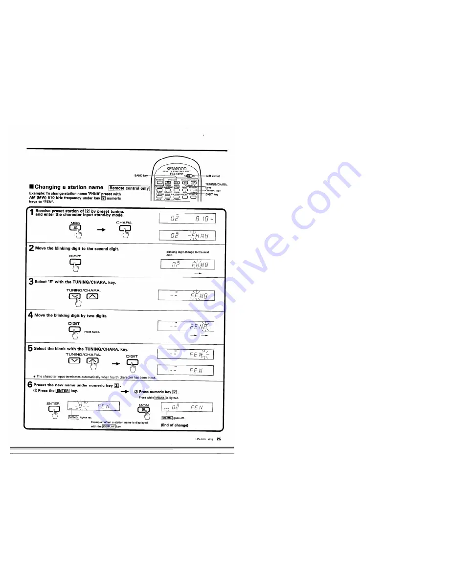 Kenwood UD-100 Скачать руководство пользователя страница 25