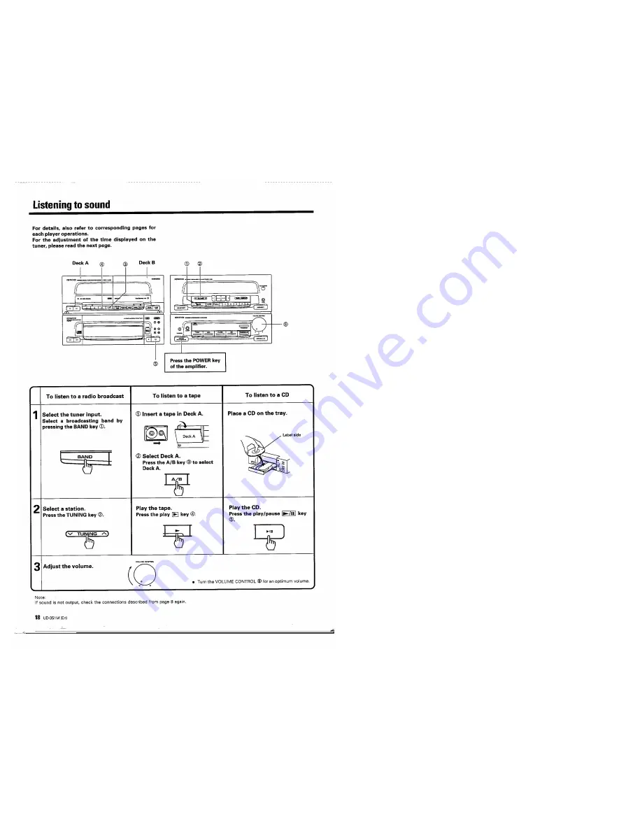 Kenwood UD-351M Скачать руководство пользователя страница 18