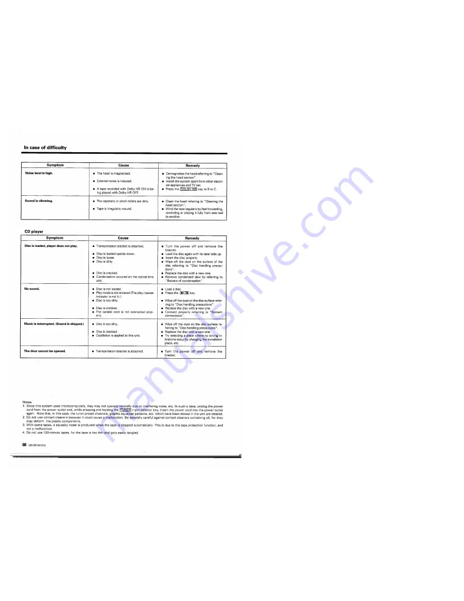 Kenwood UD-351M Скачать руководство пользователя страница 60