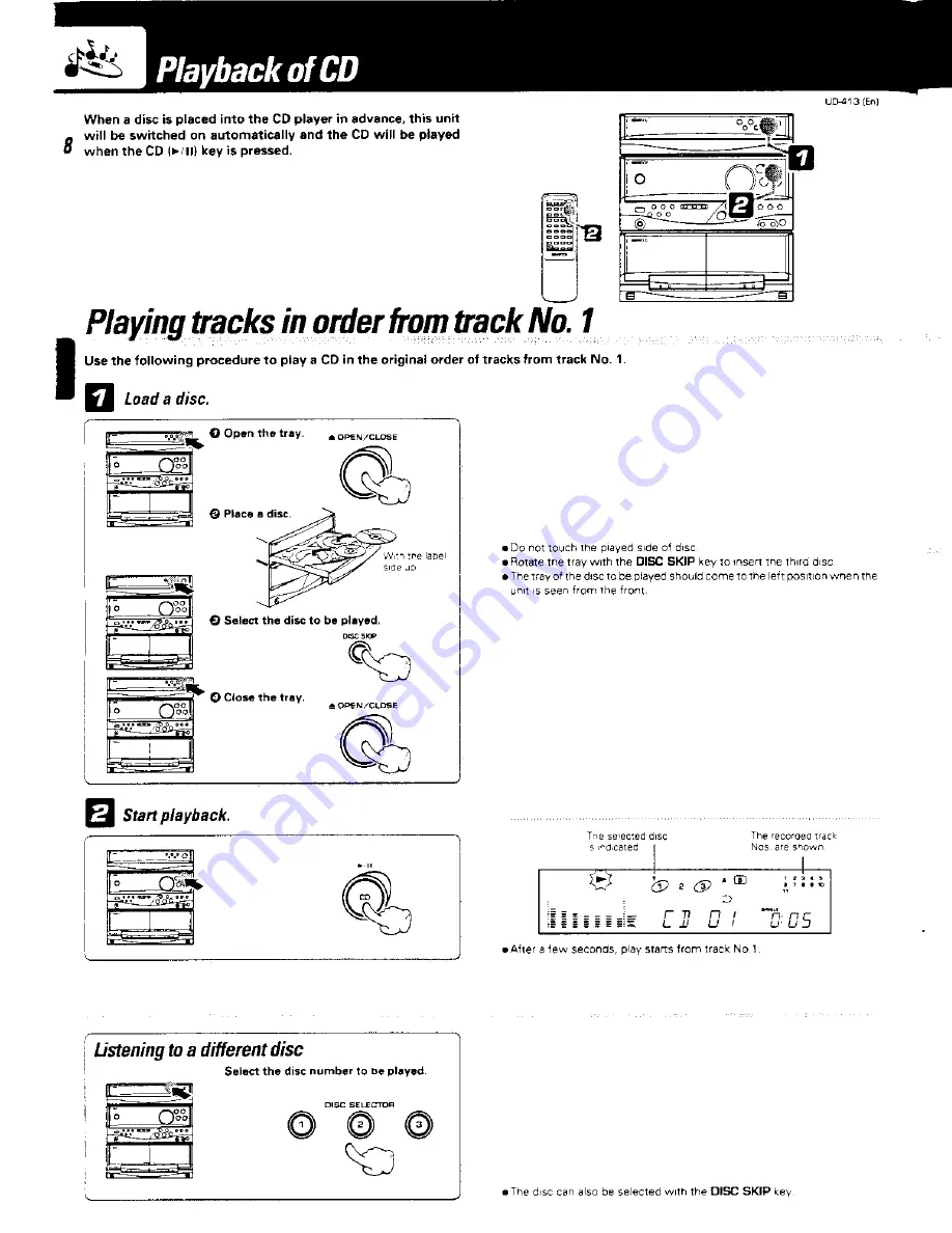 Kenwood UD-413 Скачать руководство пользователя страница 8