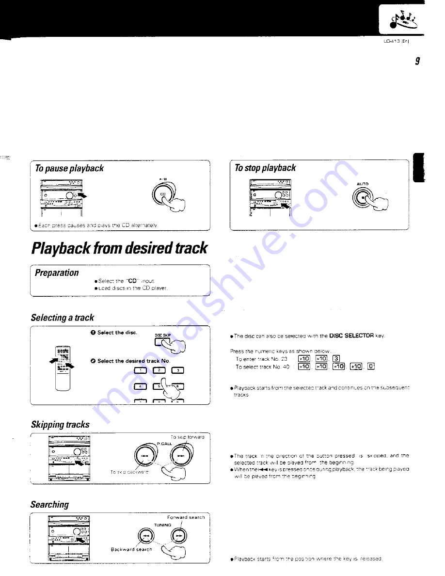 Kenwood UD-413 Скачать руководство пользователя страница 9