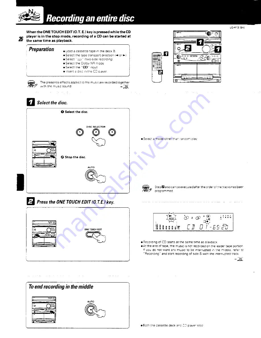 Kenwood UD-413 Скачать руководство пользователя страница 26