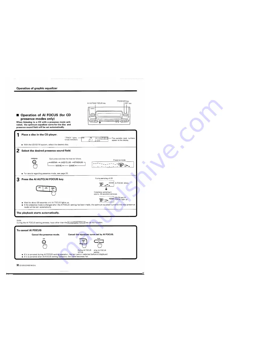 Kenwood UD-501 Instruction Manual Download Page 32