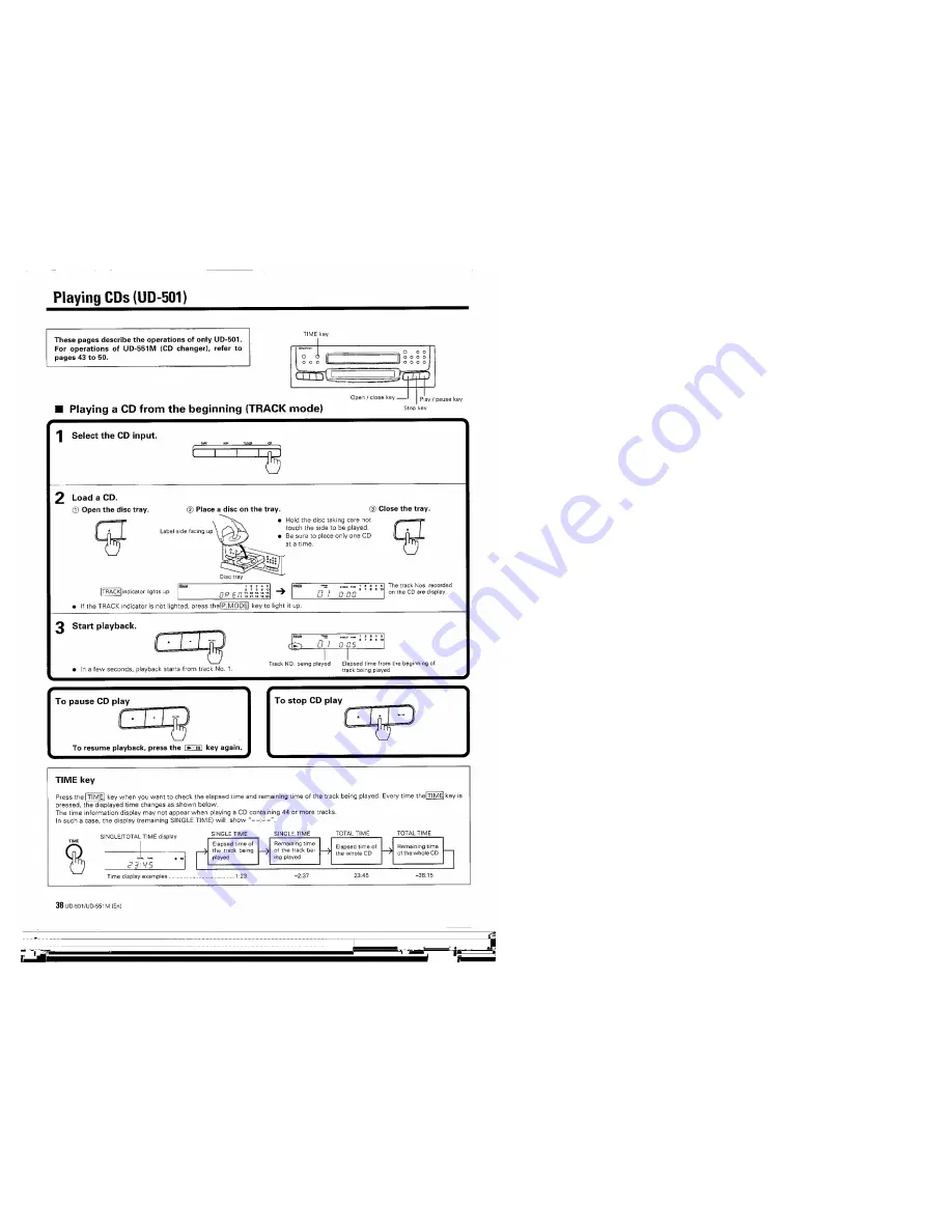 Kenwood UD-501 Скачать руководство пользователя страница 38