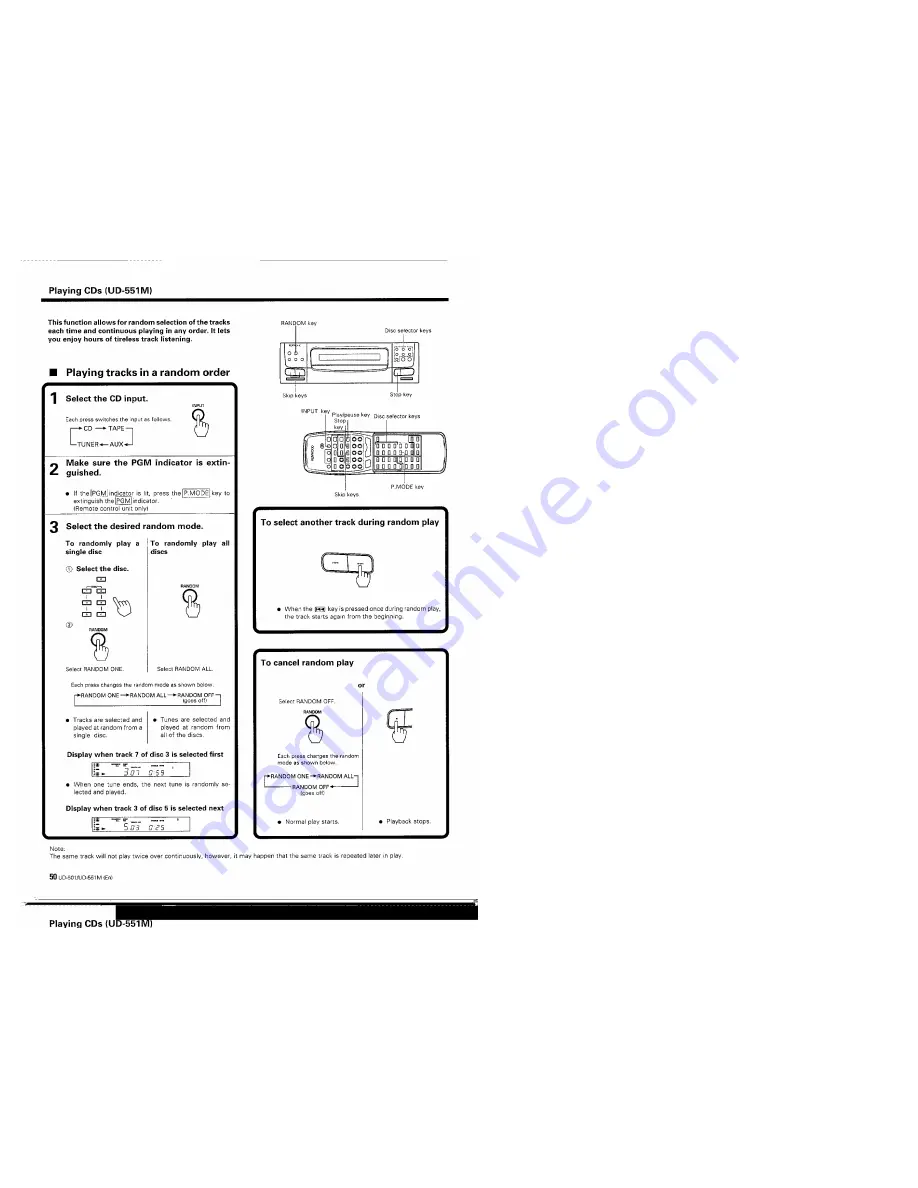 Kenwood UD-501 Скачать руководство пользователя страница 50