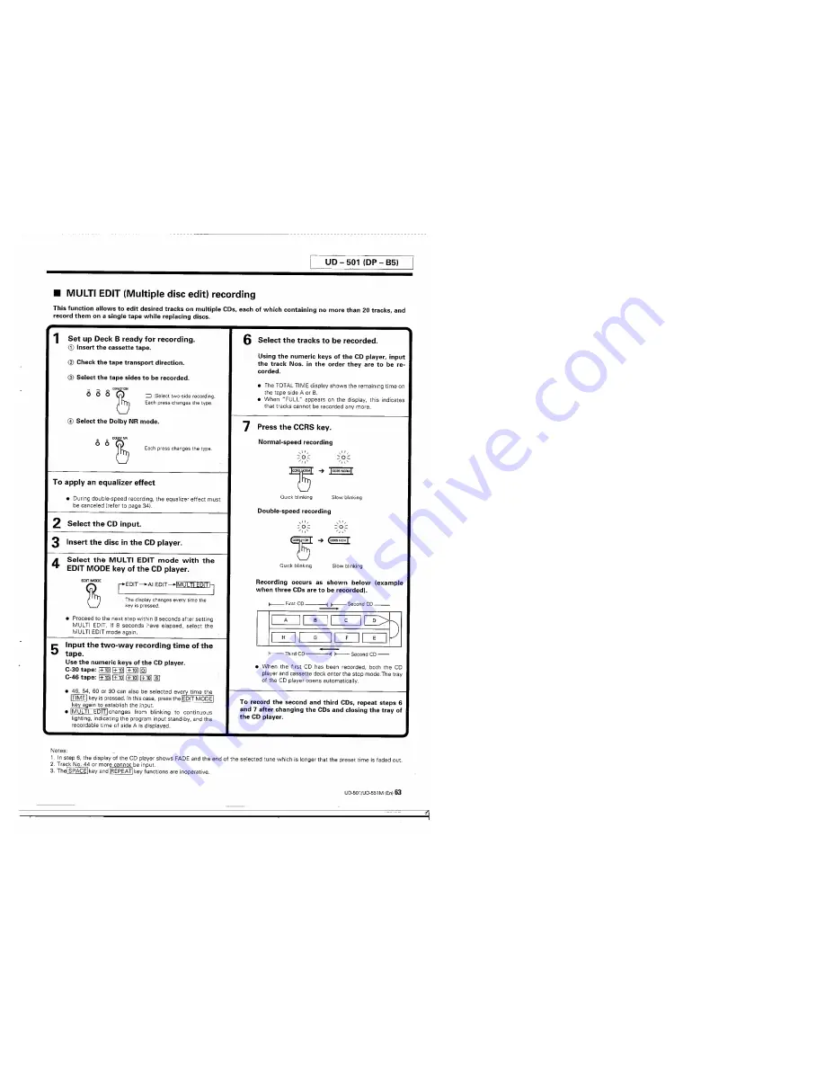 Kenwood UD-501 Скачать руководство пользователя страница 63