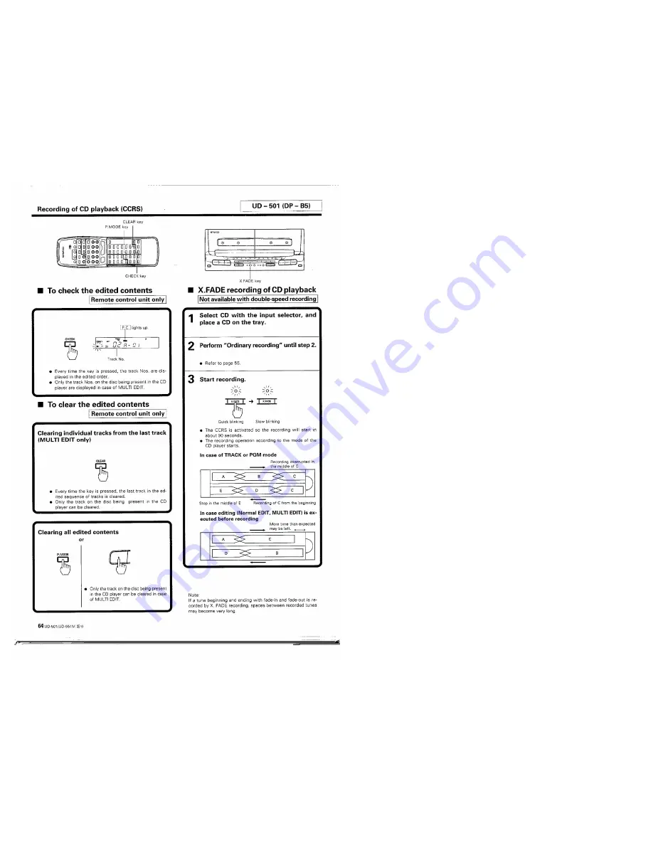 Kenwood UD-501 Скачать руководство пользователя страница 64