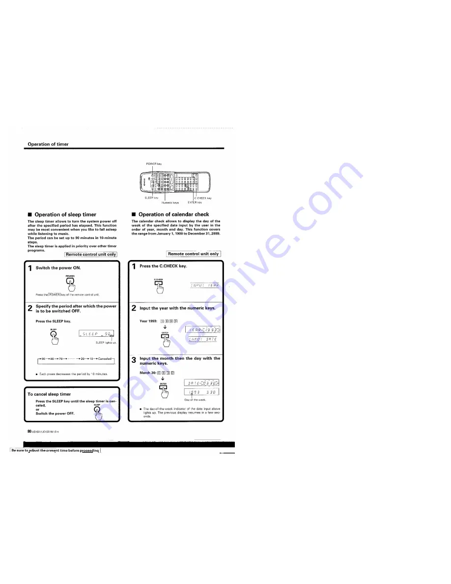 Kenwood UD-501 Instruction Manual Download Page 80