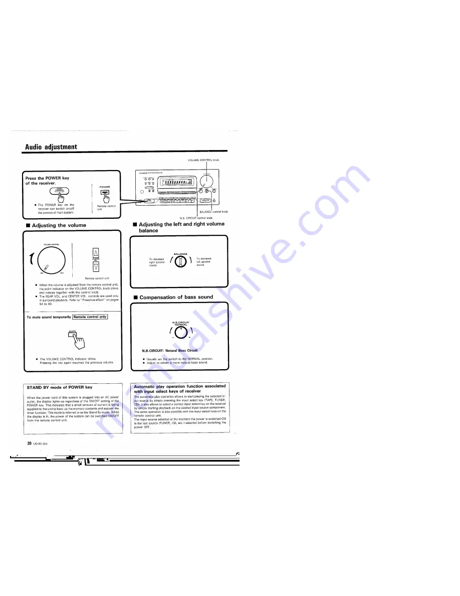 Kenwood UD-90 Скачать руководство пользователя страница 20