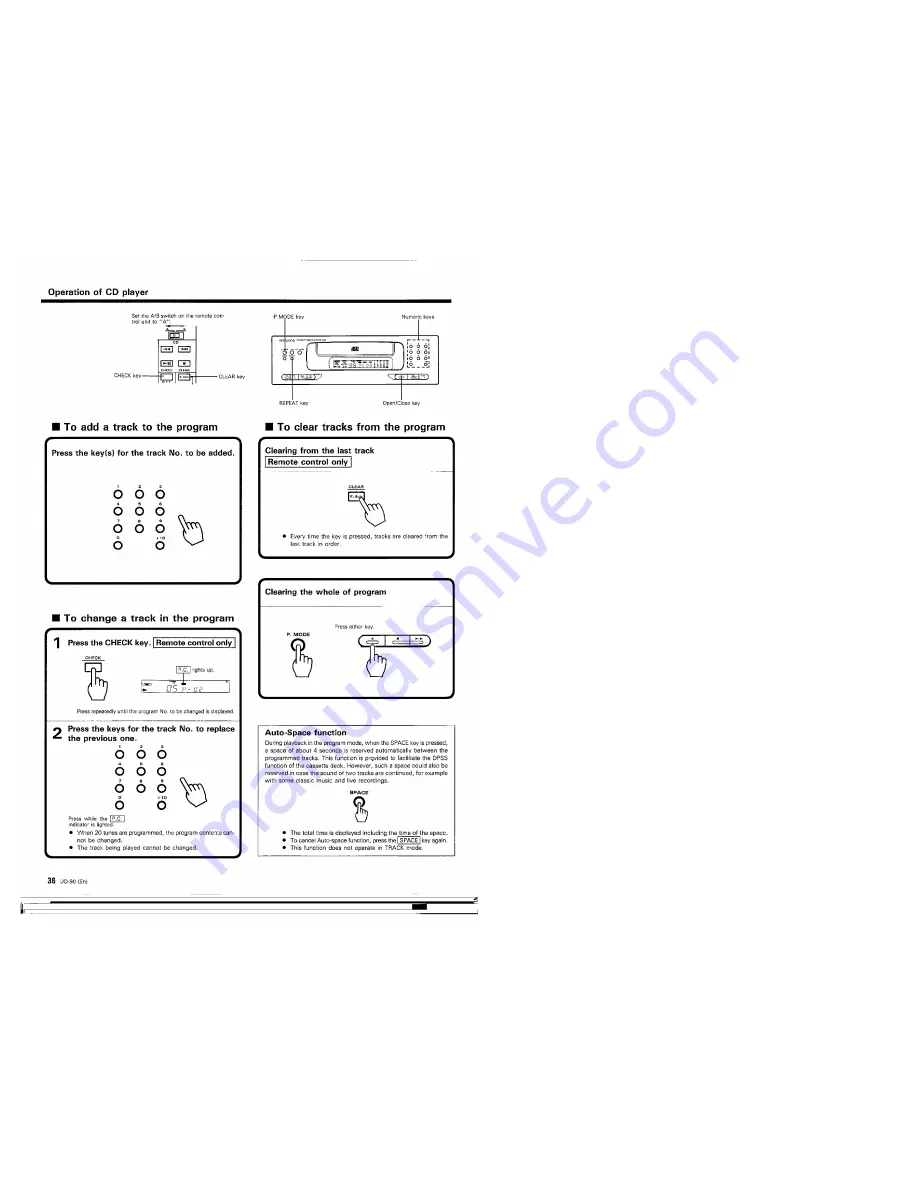 Kenwood UD-90 Скачать руководство пользователя страница 36