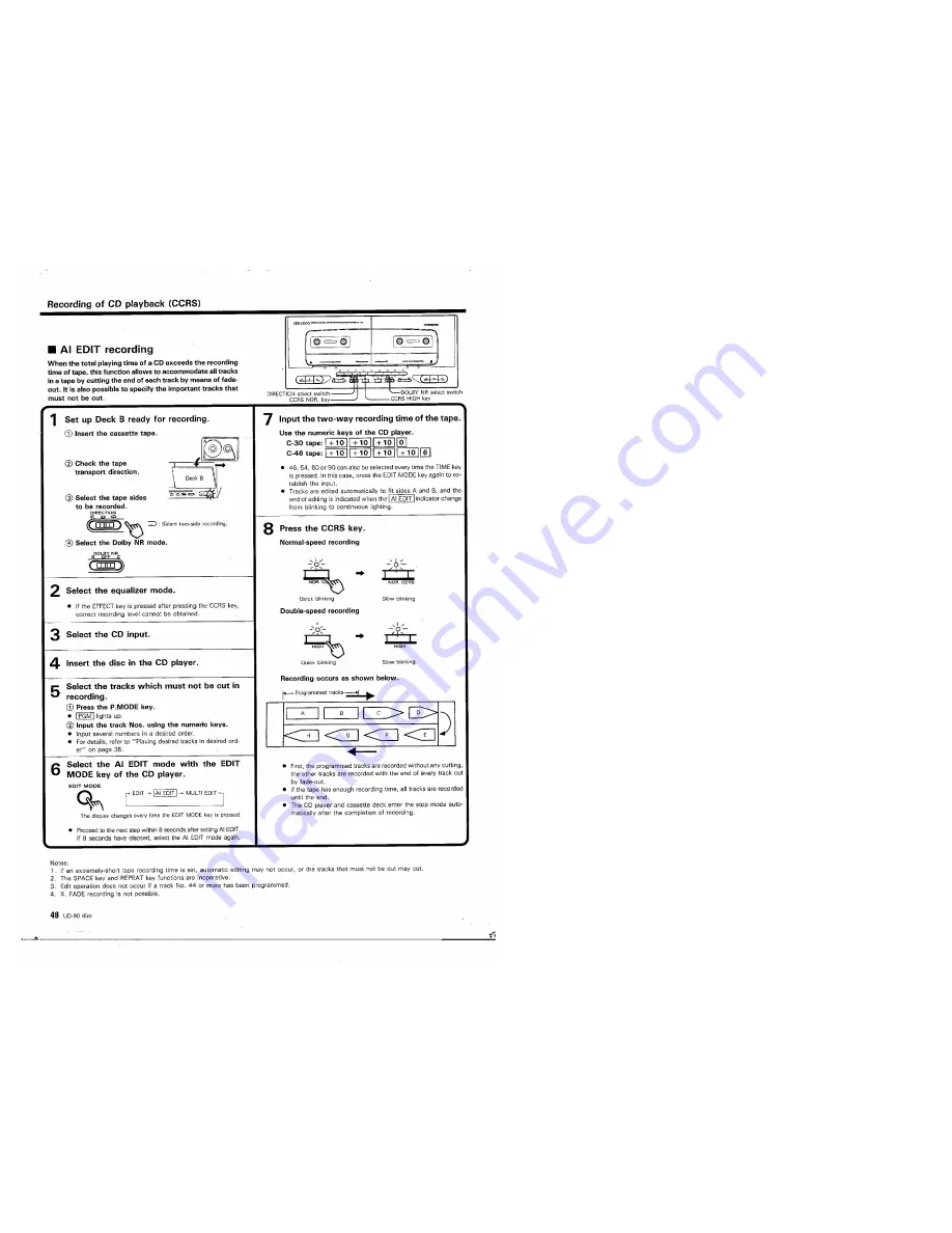 Kenwood UD-90 Скачать руководство пользователя страница 48