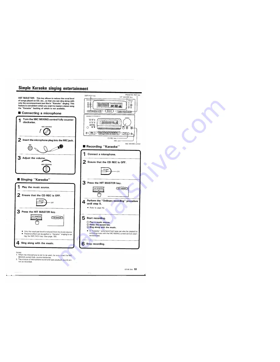 Kenwood UD-90 Скачать руководство пользователя страница 53