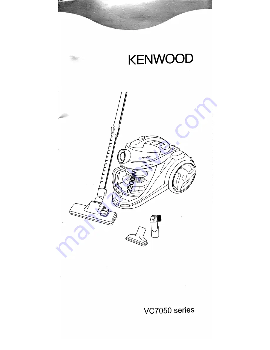 Kenwood VC7050 series Скачать руководство пользователя страница 1